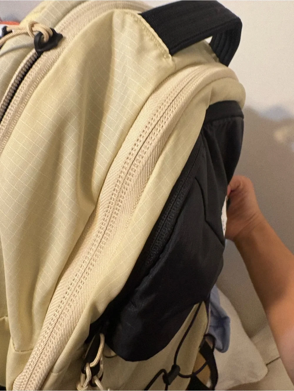 The North Face Men's Two-Tone Black & Cream Backpack
